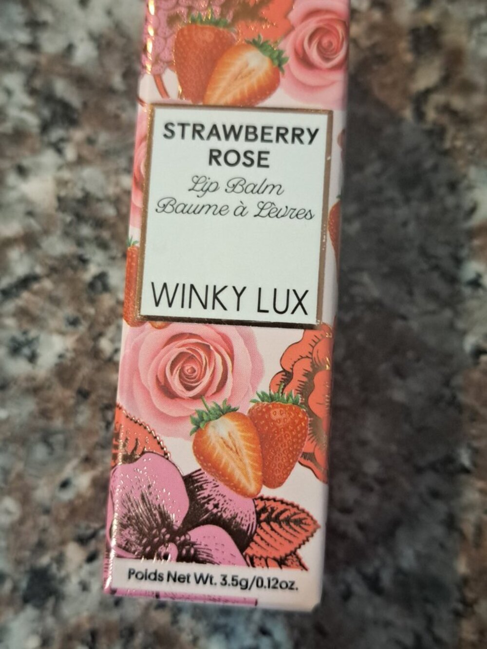 WINKY LUX LIP BALM IN THE SHADE STRAWBERRY ROSE